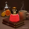 Cycling couple luminous crystal ball night light, 3d engraved starry sky, solid wood base, creative desktop decoration, birthday gift Application Scenario